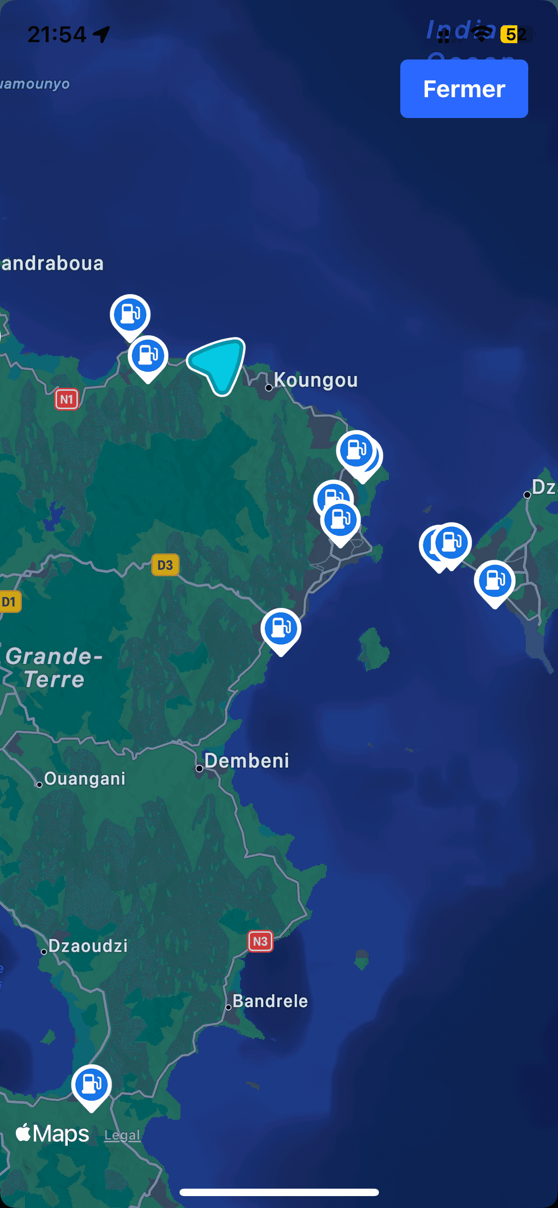 Resultat de recherche cartographique